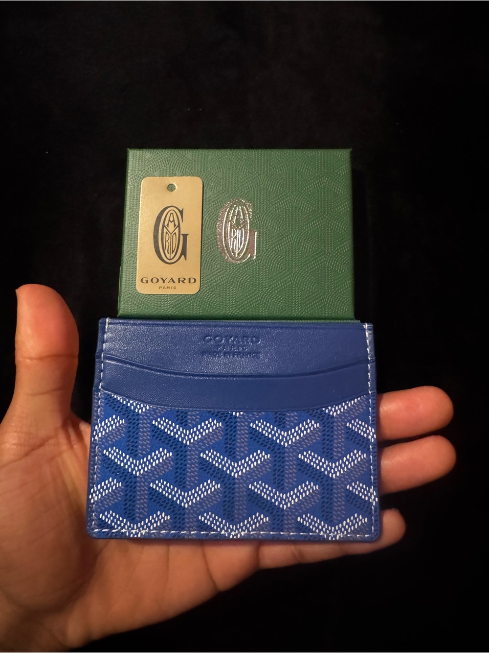 Goyard Blue Card & ID Holder
